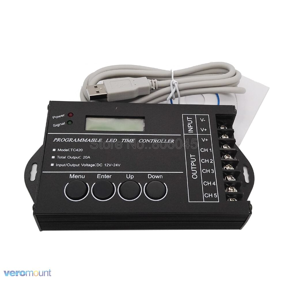 TC420 DC12-24V 20A 5Channel Programmable LED Time ... – Vicedeal