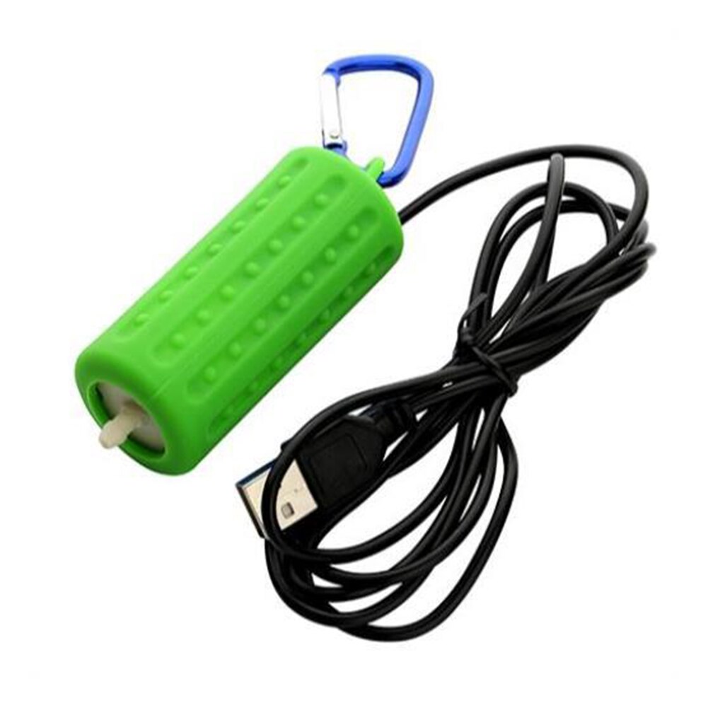 Levend Aas Emmer Zuurstofpomp – Beluchter Met Led-lamp, USB-lader, Stille Motor Voor Nachtvissen