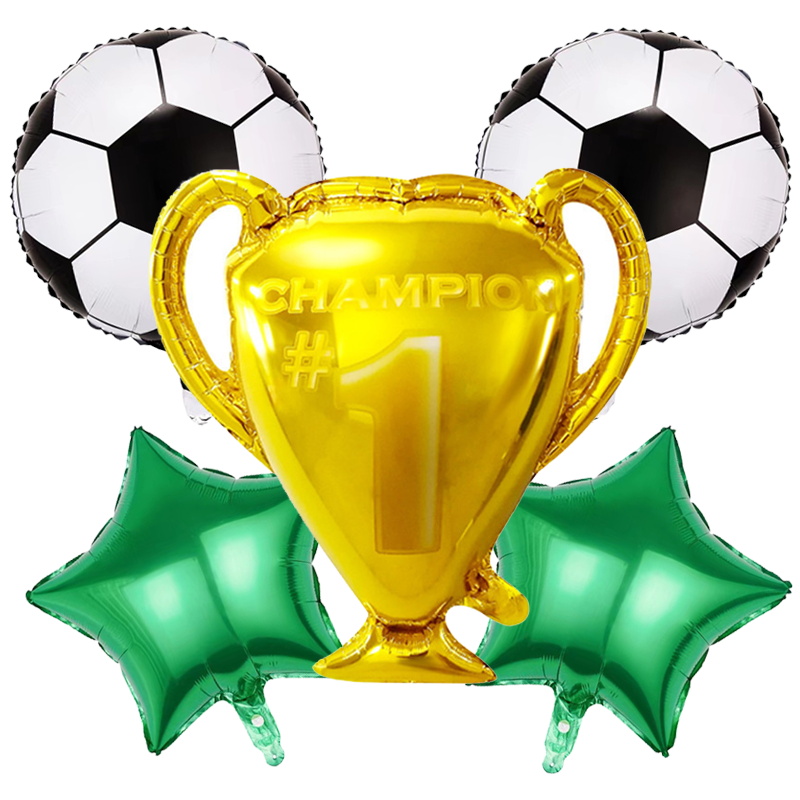 Decoraciones para de cumpleaños con tema de fútbol, globos de fútbol, platos de papel, siesta, laberinto de fútbol, juego, suministros para fiestas deportivas,