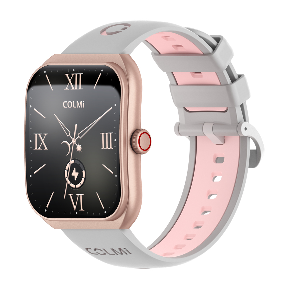 COLMI P86 1.93 "AMOLED Smartwatch Uomo saluto gestore Chiamata Bluetooth IP68 Orologio intelligente impermeabile da donna per telefono Xiaomi iOS: Colore rosa