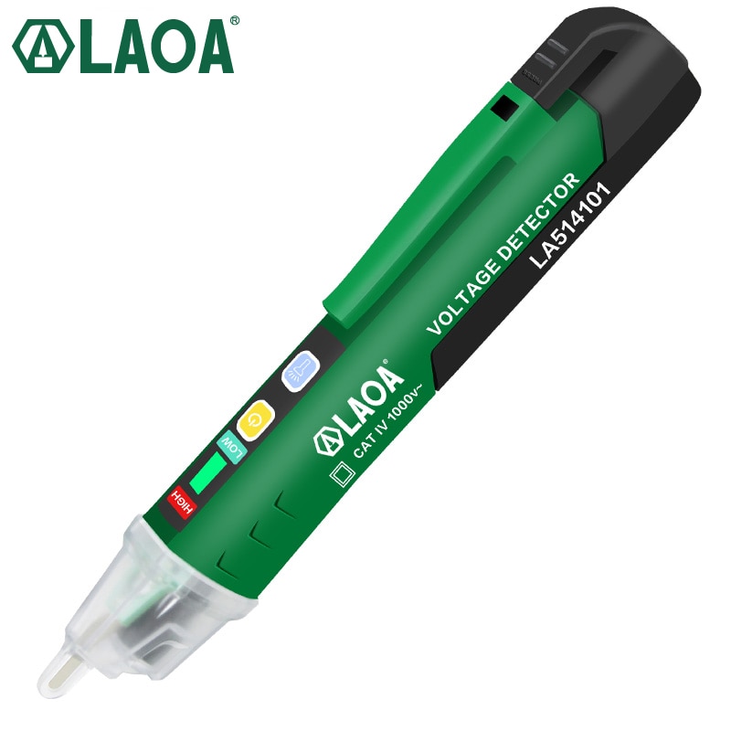 LAOA-lápiz de prueba de electricidad, herramientas de prueba de voltaje, medidor portátil sin contacto