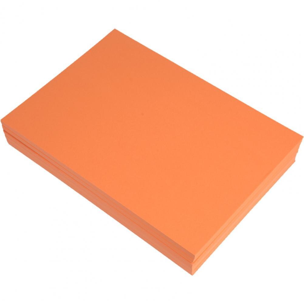 Papier à copier, 100 pièces/ensemble, festif, toucher, sans odeur, bricolage, usage double face, papier artistique pour le bureau: Dark Orange