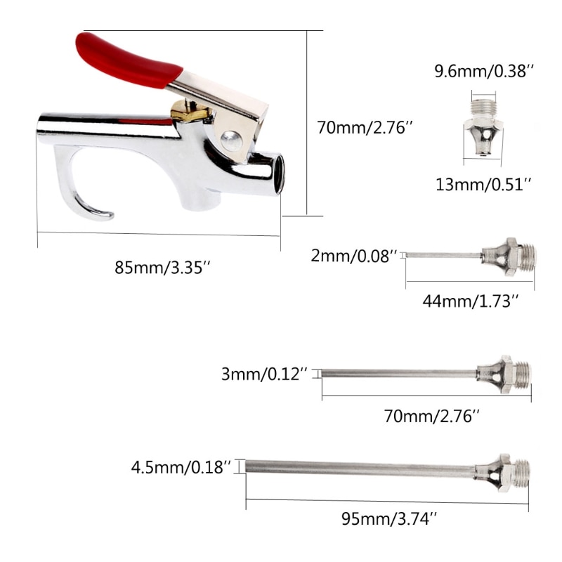Air Dust Removing Compressed Blow Gun Duster Nozzle Blower Cleaning Tool Kit LS'D Tool qiang