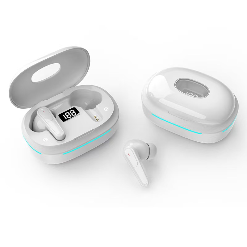 Novos Fones de Ouvido Sem Fio Mini de Alta Qualidade TWS Bluetooth com Microfone, Chamada HD, Estéreo, Fone de Ouvido Oculto à Prova d'Água: azul escuro