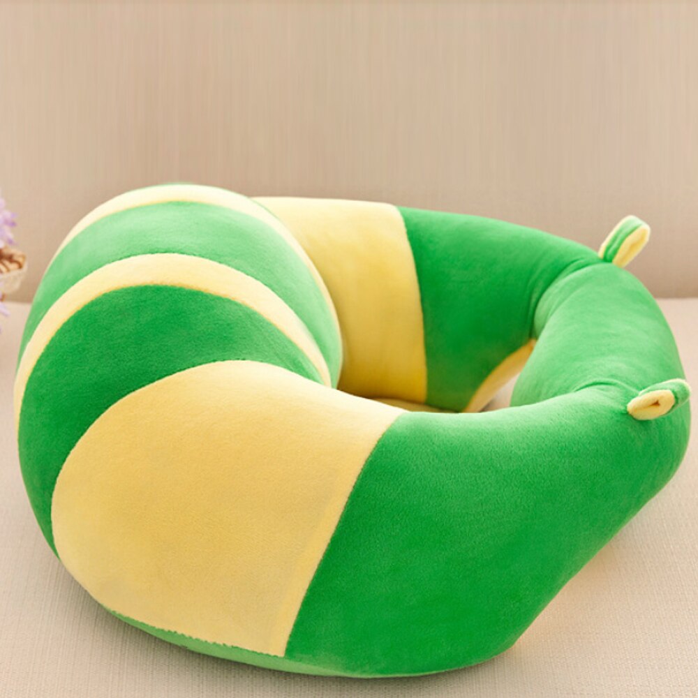 Blød babysofa støttesæde plys sækkestol til spædbørn, der lærer at sidde, lænestol, komfortabel småbørnsrede puffesæde babysofastol