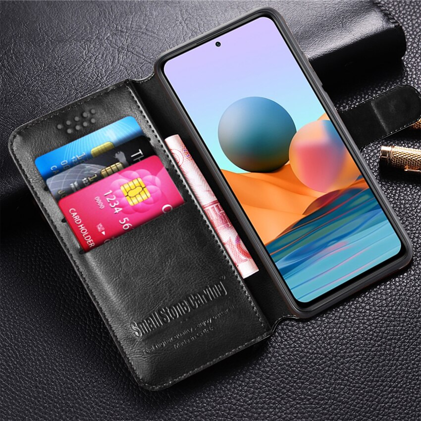 Luxury Flip book leather case on For Xiaomi Redmi Note 10 Pro Cover Redmi Note 10 Pro case on For Redmi Note 10 Pro max Cover