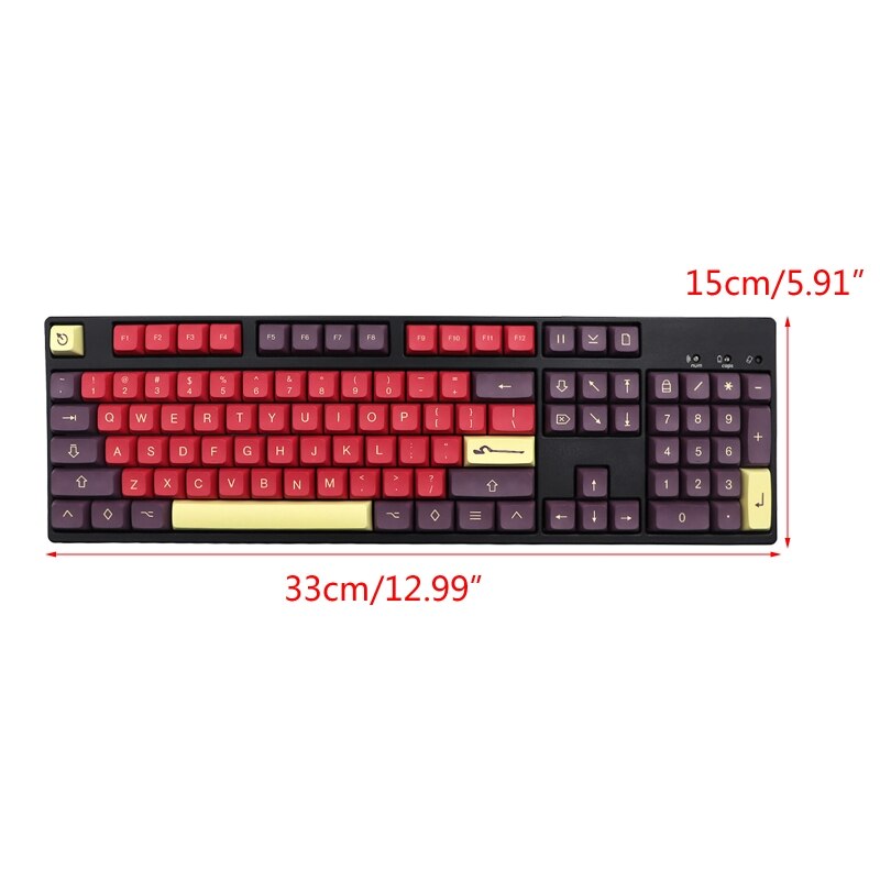 130 Keys Retro Explosion Keycaps PBT Dye Sublimation Personlized XDA Keycap For Mechanical Cherry MX Keyboard Key Caps AXFY