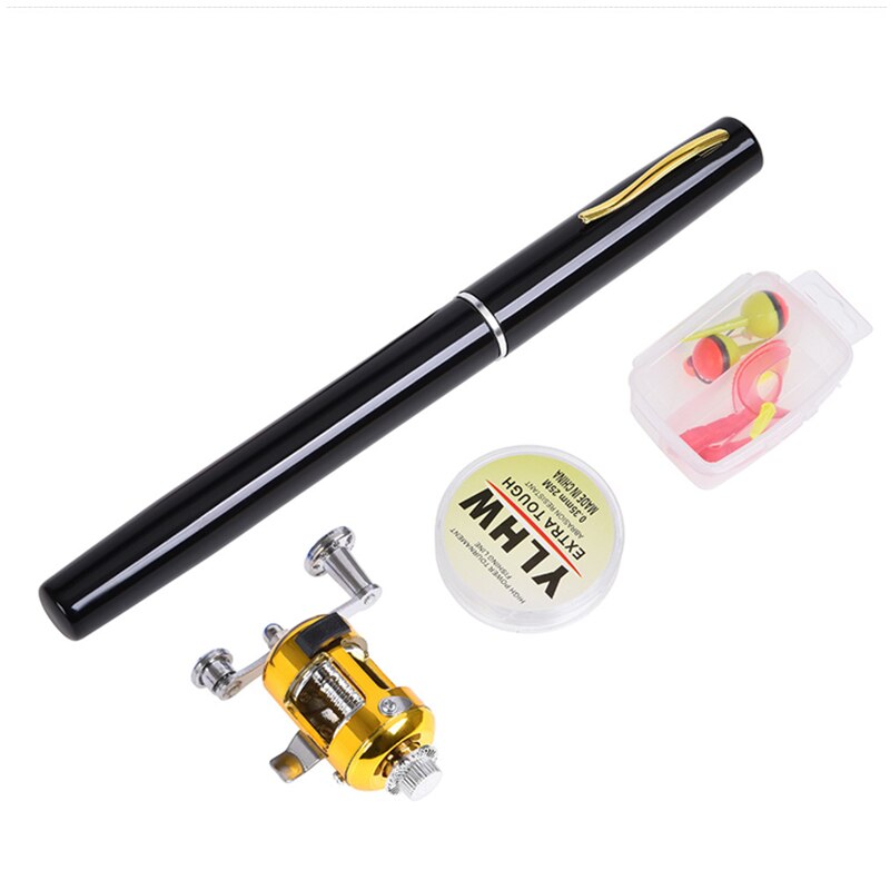 2021Outdoor Portable mini Pen Fishing rod Telescopic set: F