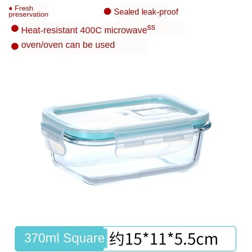 Microwave Special Glass Lunch Box Lunch Box with Lid Refrigerator Fruit Box Fresh Box Office Worker Heating Lunch Bowl