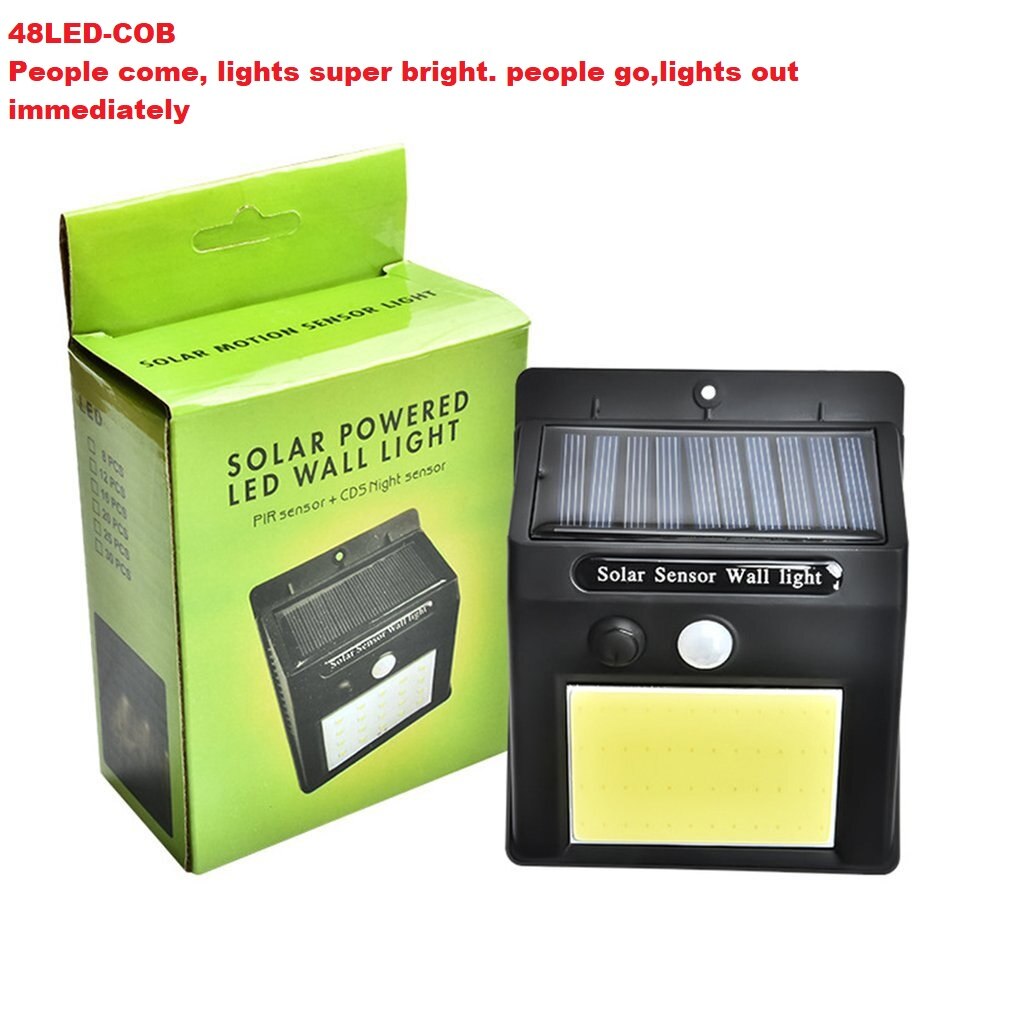 Solar Lamp Charging Human Body Induction Wall Lamp Outdoor Waterproof Garden Lamp Lighting Wall Lamp: 7
