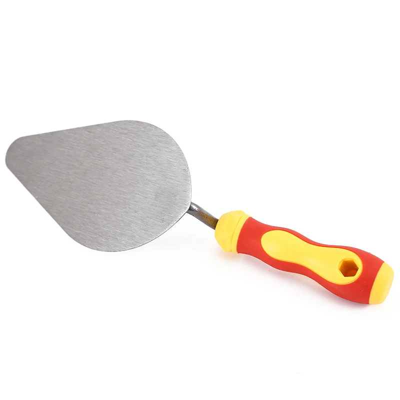6-9 Inch Carbon Steel Plaster Trowel Concrete Vibration Trowel Scraper Pointed Brick Trowel Bricklayer Tools