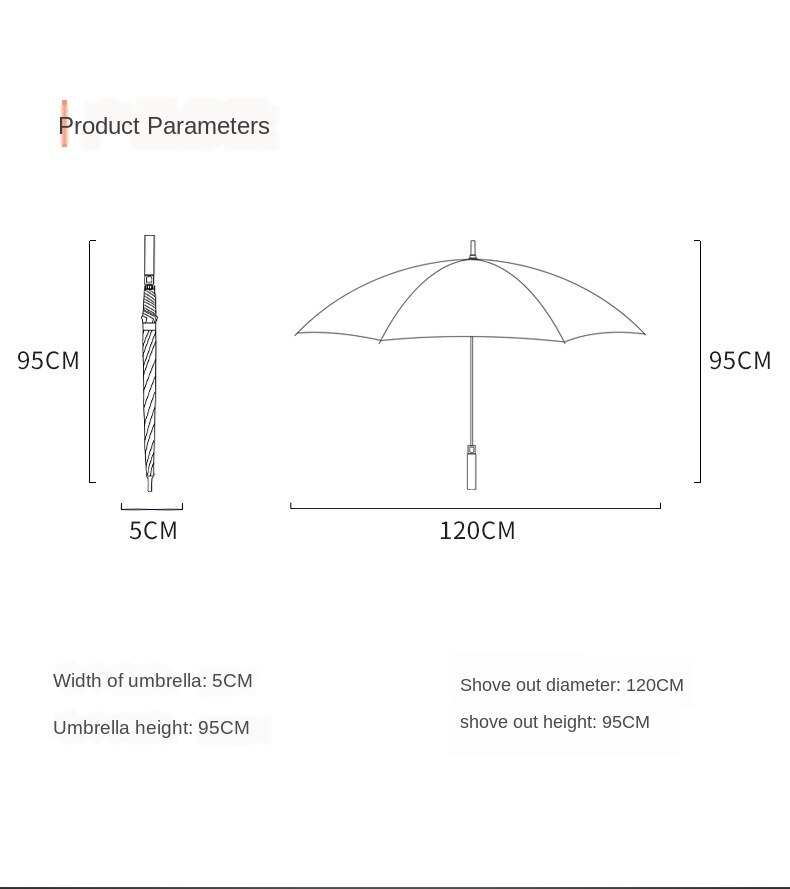Umbrella Golf Umbrella Long Handle Umbrella High-end Men Increase Anti-storm Business Straight Male Umbrella Parasol Umbrella