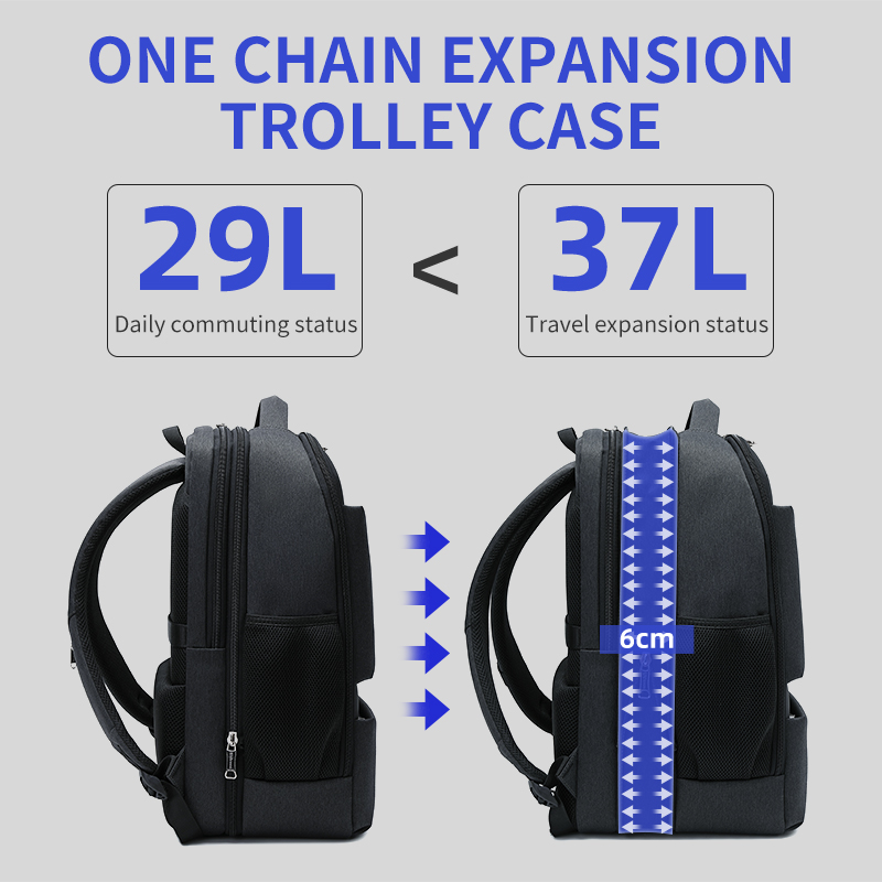 Wiersoon Large Capacity Men Backpacks 15.6 Inch Laptop Backpack USB Charging Bags School Business Travel Backpack