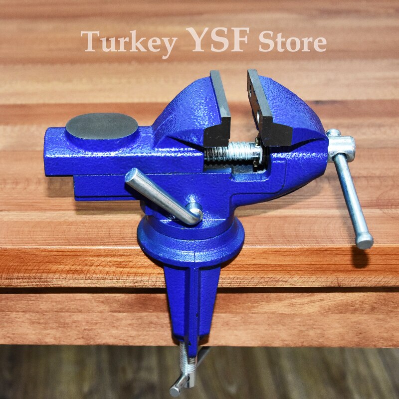 60 mm Table Bench Vise Bench Swivel Clamp Work Vice Craft Repair Tool Metal Working Tool