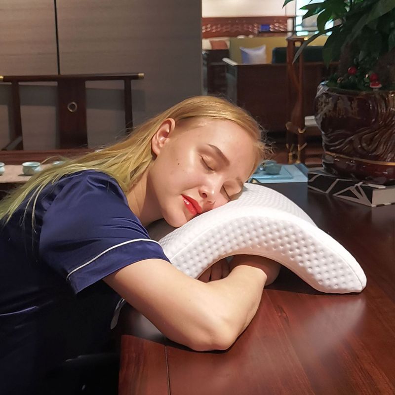 Arm Cuddling Curved Memory Foam Pillow Detachable Slow Rebound Tunnel Shaped PXPC