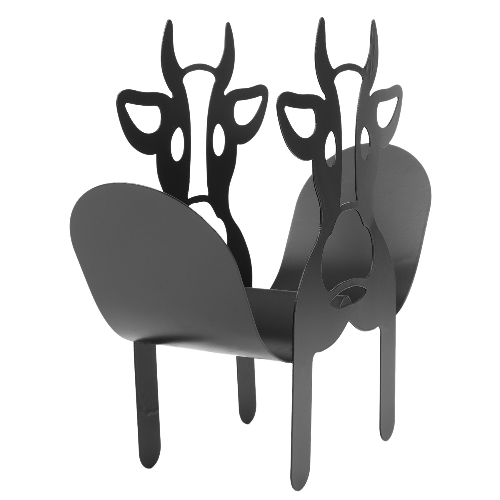 Porte-rouleau de papier toilette en vache noire, stockage de mouchoirs de salle de bain autonome,