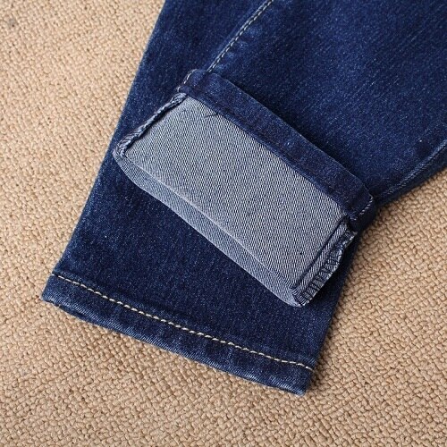 Pantalones vaqueros de invierno gruesos con terciopelo , pantalones cálidos, ropa de mezclilla, ropa de maternidad para mujeres embarazadas, pantalones de cintura elástica: 2 / XXL