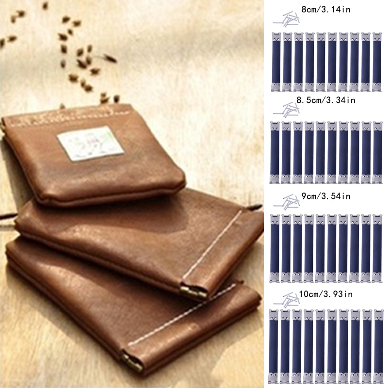 8-12Cm 10Pcs Metal Internal Flex Frames Metal Flex Dual Locks For DIY Sewing Fasteners Bag Purse Asseccaries Supplies