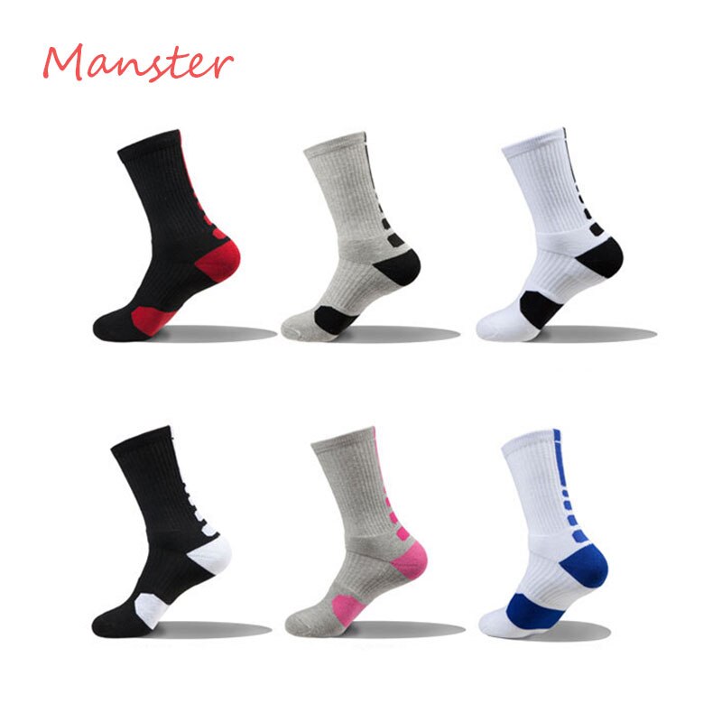 Men Socks Autumn Winter Male Thermal Compression In Tube Cotton Socks Kobe James Curry Durant Socks Casual Thick Sock