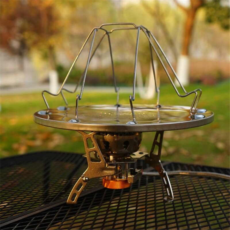 Toast rack Stove Toaster-Tray Grill-Plate Stainless-Steel Outdoor Camping Foldable BBQ Stove Propane Toaster Stainless-Steel wit