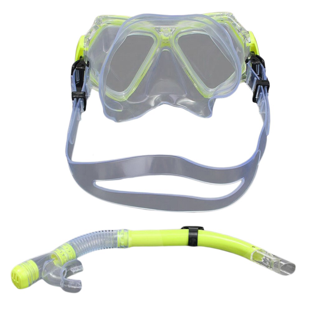Adult Divers Mask Snorkel Set Dive Snorkeling Scuba Diving Goggles Swimming