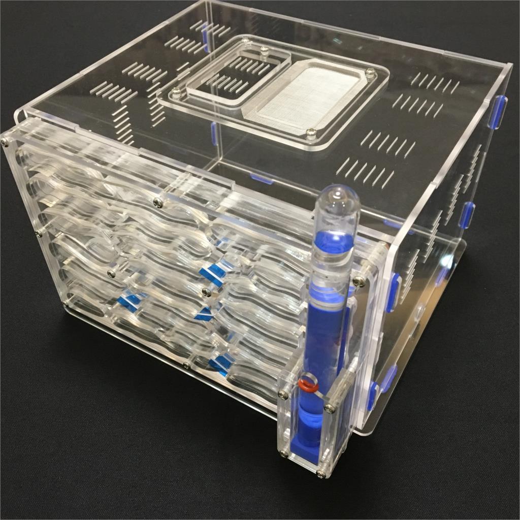 Villa 20*13*18.2 cm grote DIY vocht met voeden gebied ant nest, ant farm acryl, insect mierennesten villa huisdier mania voor huis mieren: transparent
