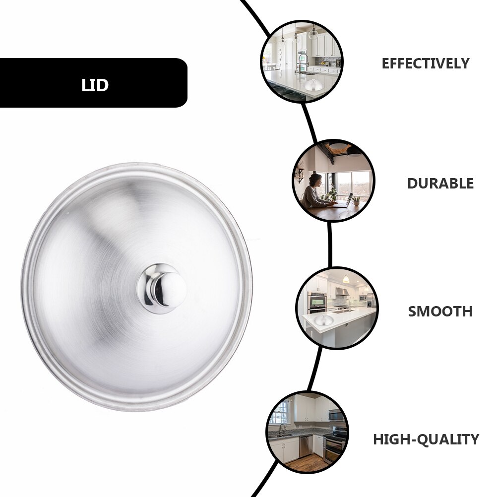 Stainless Steel Pot Lids Multi-functional Pot Cover Practical Pot Cover