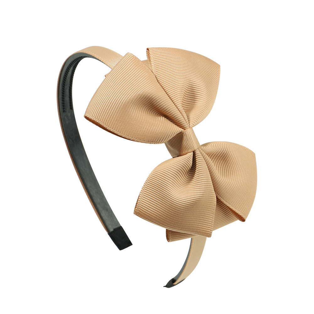 1 pieza, 20 colores, banda para el cabello con lazo, cinta bonita para bebé, lazos para el cabello hechos a mano, diademas, diadema, accesorios para el cabello para niñas: Albaricoque