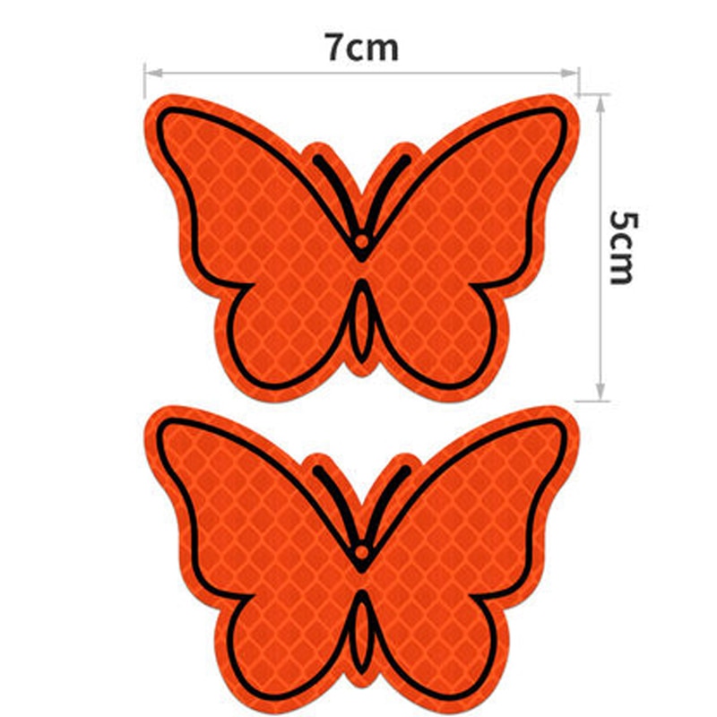Vlinder Reflecterende Waarschuwing Stickers Nacht Veiligheid Tapes voor Auto 'S E-bikes Voertuigen Decals Gemaakt met 3M Materialen
