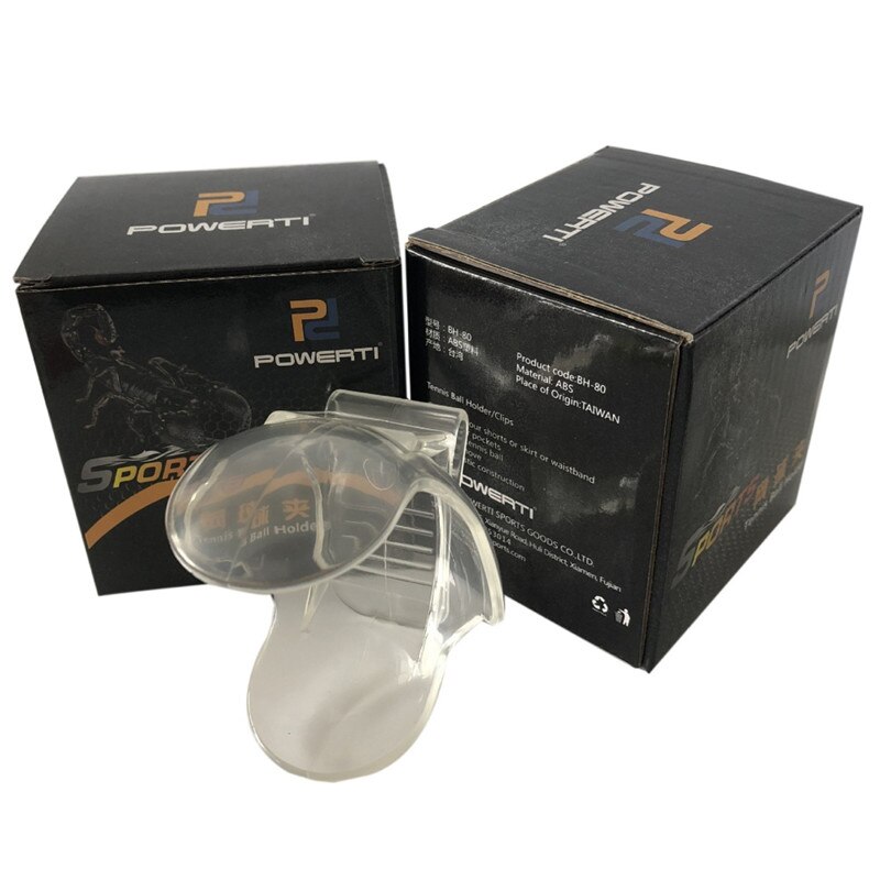 1Pc Tennis Ball Clip Tennis Ball Holder Waist Clip Transparent Holds Training Equipment Tennis Ball Accessories