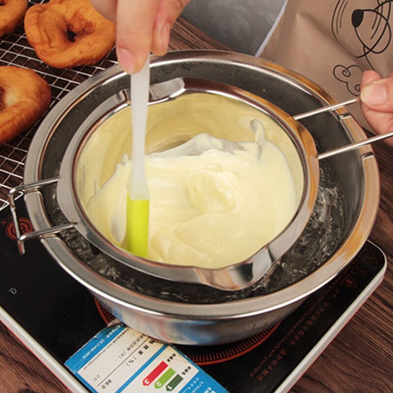 Lange Handvat Chocolade Melting Pot Snoep Kaas Melk Boter Smelten Kom Duurzaam Roestvrij Staal Diy Geurkaars Wax Boiler