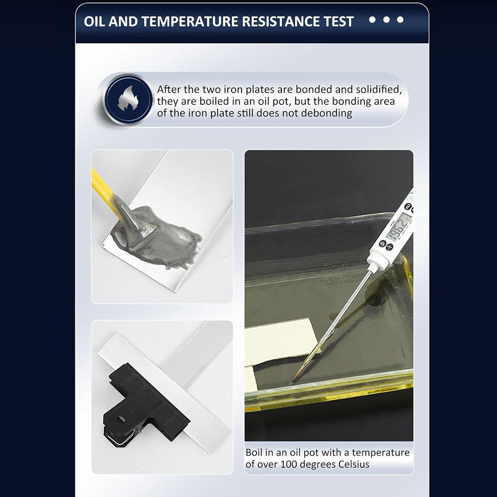 Metal Repair Glue Casting AB Glue High Strength Adhesive for Cast Iron Heat Resistant Cold Weld Industrial Repair Agent