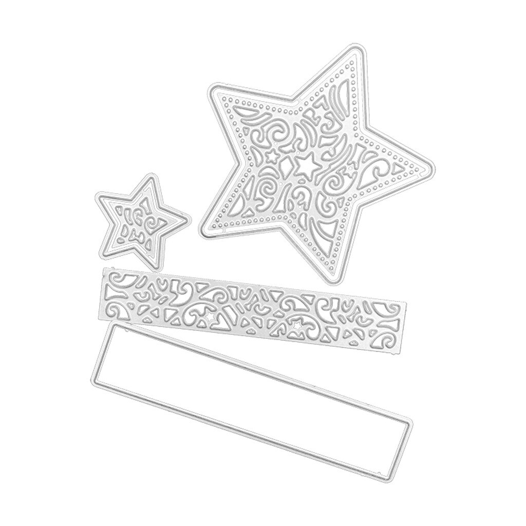 Cutting Dies Noble Lace Flower Frame Border Stencils For Diy Scrapbooking Crafts Embossing Paper Cards Making Paper Template: B