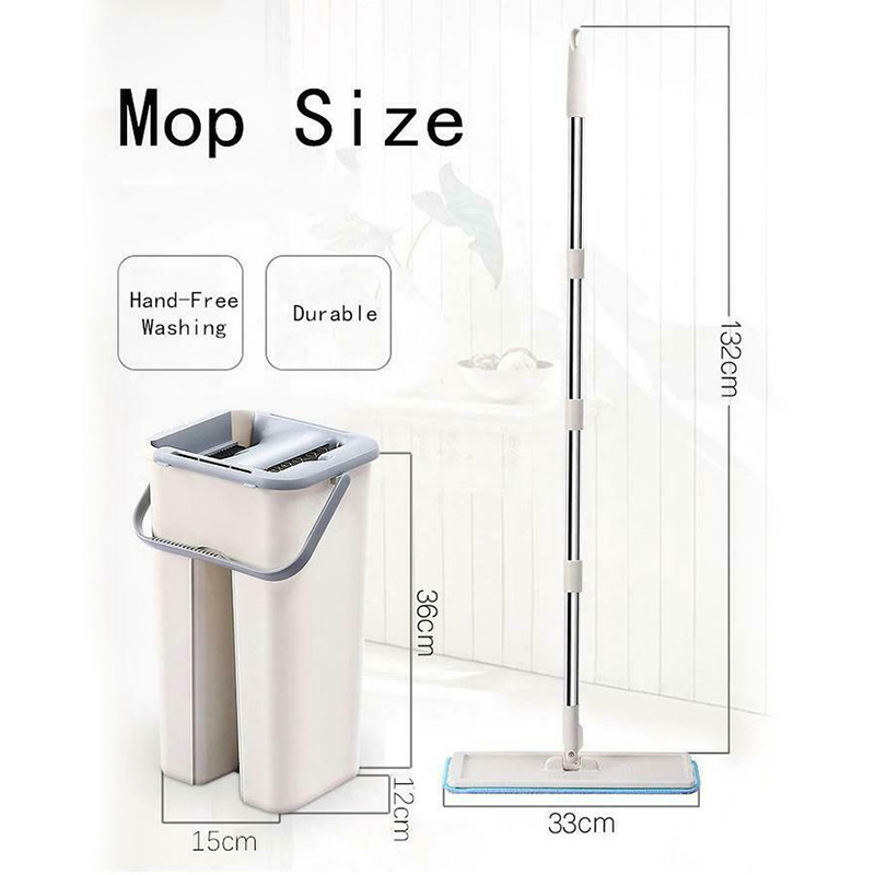 Støv guiden moppe rengøringsværktøjssæt let vask flise marmorgulv til hjemmekøkken  h99f