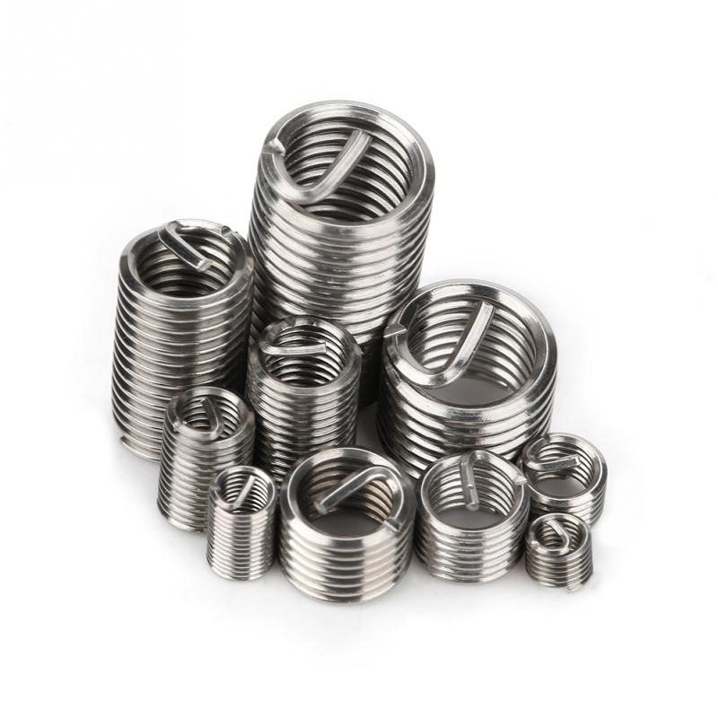 150 stks/set M3-M8 Draad Reparatie Insert Rvs Opgerolde Draad Inserts Spiraalvormige Schroefdraad Insert draad reparatie kit