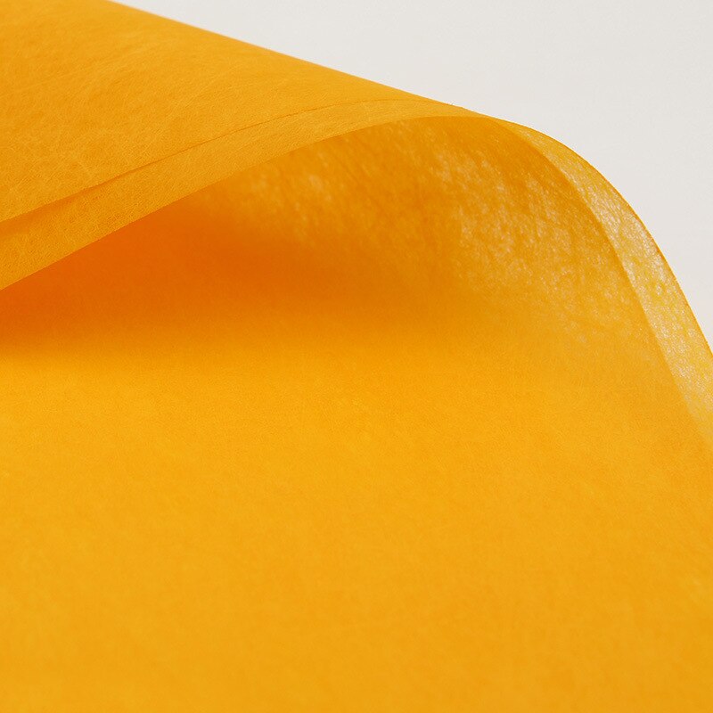 Papier de soie en coton nuage 58x58cm, emballage doublé, pour Bouquet de fleurs, papier artisanal pour , pour fleuriste: autumn grass yellow