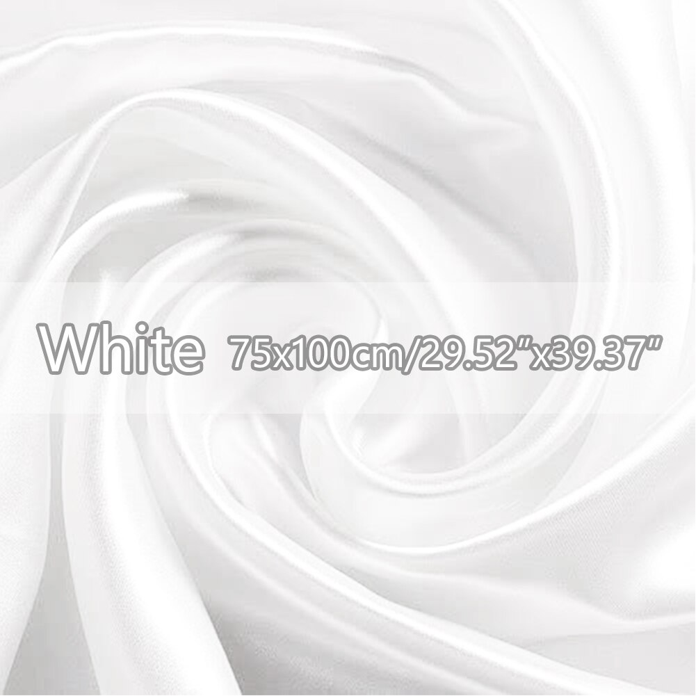 INS Photo Photography Backdrops Artificial Silk Mercerized Cloth Studio Shoot Material Background for Cosmetic Ring Jewelry: White