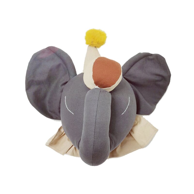 Kinderkamer Decoratie 3D Dier Hoofden Olifant Hoofd Muur Opknoping Decor Voor Kinderkamer Nursery Home Decor Baby Meisjes Kamer decor: GRAY
