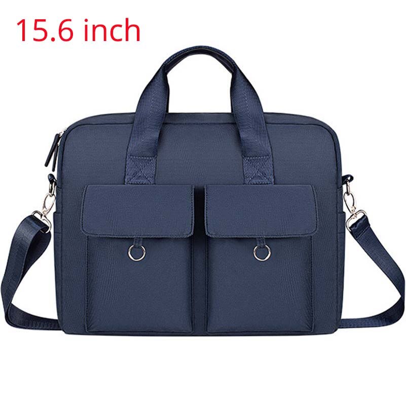 Multi-Pocket Laptop Bag For Women Men Computer Shoulder Crossbody Handbag Briefcase Bags For Documents Man'S Travel Business Bag: navy 15