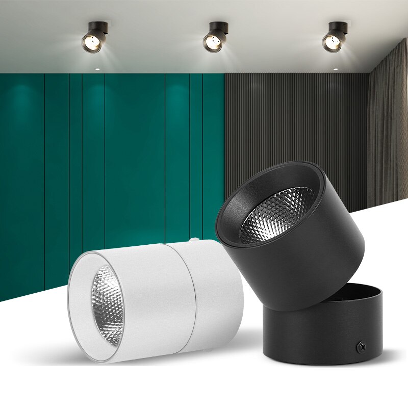 Adjustable LED Spotlights 7W 10W 15W Led Spot Light Lamp Ceiling Spots Track Lights Lighting Spotlight for Home Kitchen Bedroom