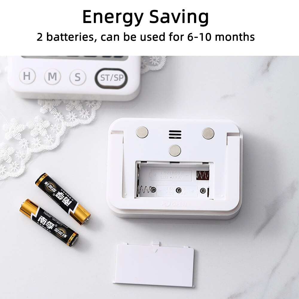 Magnetic Digital Timer For Cooking Study Shower Stopwatch Kitchen Timer Manual Electronic Countdown Alarm Clock Mechanical Study