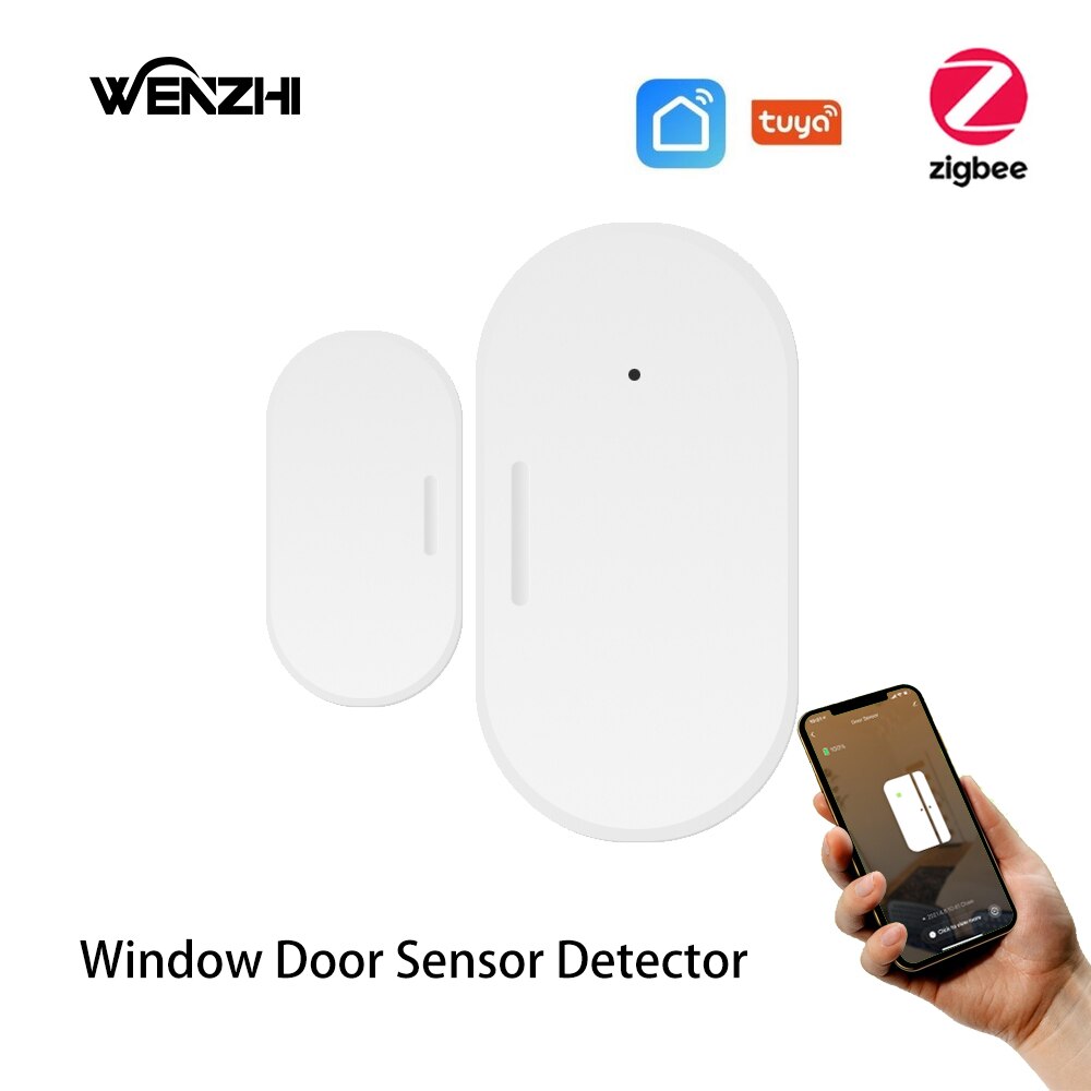 ZigBee Pir Motion Sensor Detector Movement Door Opening Temperature And Humidity IR With Gateway Tuya Smart Life Home Automation: Door Sensor