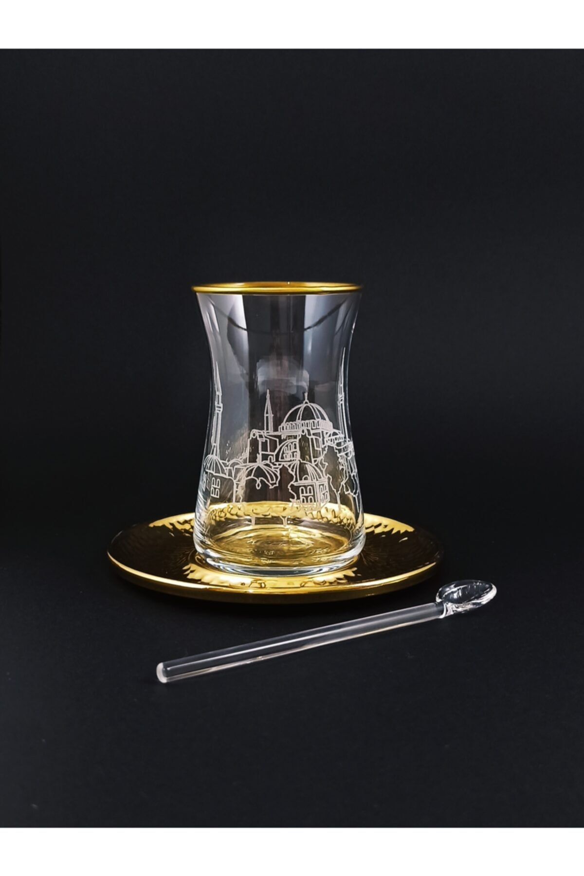 Tazza da tè turca 18 pezzi di lavoro manuale impostato di tazze da tè a tema sofia oro turco arabo russo tè britannico e bicchieri da caffè