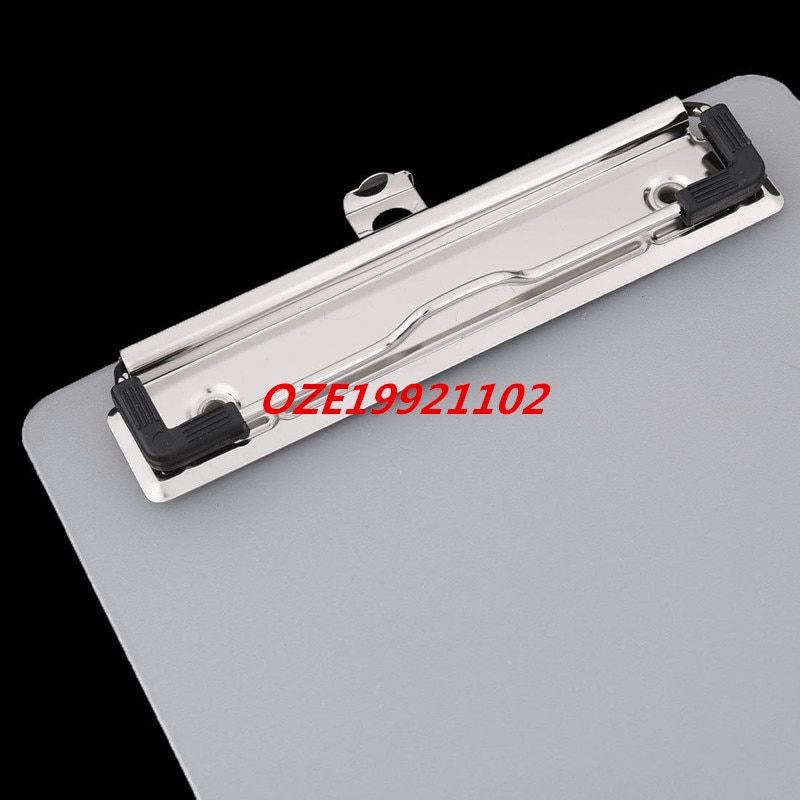 1PCS Office Spring Loaded A5 Paper Holding File Clamp Clip Board White Clear