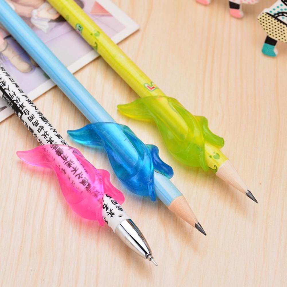 3Pcs Two Finger Pencil Grips Pencil Holder Ergonomic Aid Grip Grip Children Posture tools Silicone Writing Training Correct U4Q5