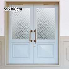 Window Covering Film Frosted Static Privacy Decoration Glass Window Stickers For Home Living Room Decor: 55x100cm