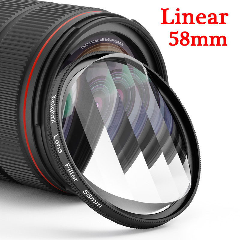 Camera Prisma Filter Split Caleidoscoop 52Mm 55Mm 58Mm 67Mm 72Mm 77Mm Fotografie Accessoires Mcuv nd Cpl Ster Glas Mobiele Telefoon: 58mm Linear