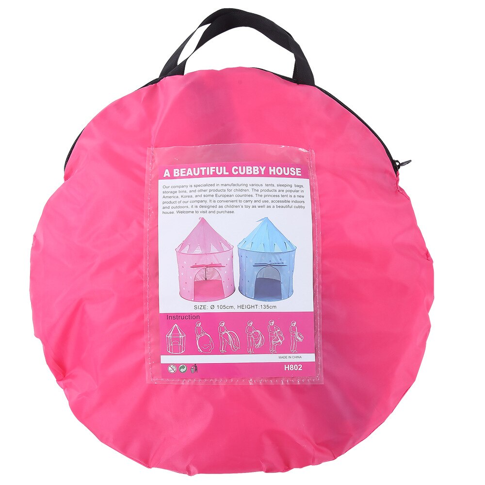 Roze Prinses Dromerige Kinderen Game Tent Blauw Sterren Indoor Speelgoed Spelen Space Kids Prive Kamer Draagbare Cubbyhole Kinderen Speelgoed