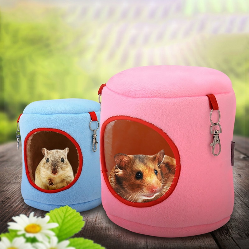 Pet Cute Soft Hanging bed Little Pet Rat Warm Bed Rat Hammock Squirrel Winter Toys Pet Hamster Cage House Hanging Nest cage