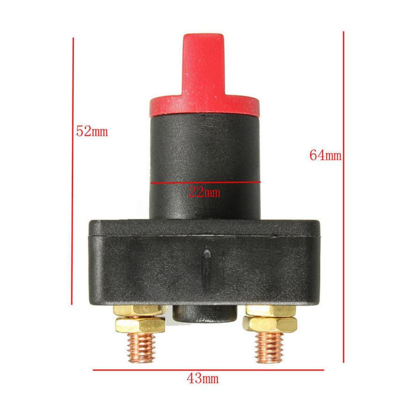 Car Master Battery Isolator Disconnect Rotary Cut Off Power Kill Switch ON/OFF 12V 300A Accessories: Default Title